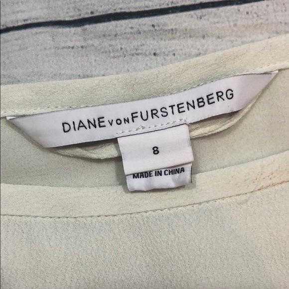 DVF Eribec White Shift Dress with Quarter Sleeves - Picture 3 of 8